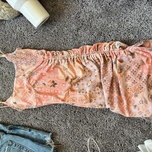 Floral Pink Mini Dress